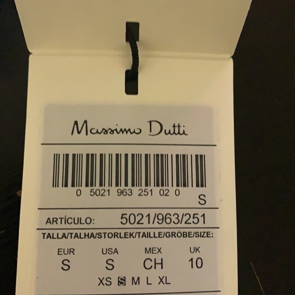 NWT. Massimo Dutti White Cotton Jogging Fit Trousers. Size S. - Picture 7 of 8